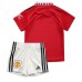 Manchester United kläder Barn 2022-23 Hemmatröja Kortärmad (+ korta byxor)